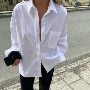 Djerf Avenue Breezy Shirt white medium